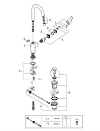 Bild von 23753000 BauFlow Single-lever basin mixer 1/2″ L-Size