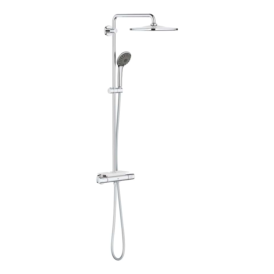 Picture of GROHE Vitalio Joy System 310 Shower system with thermostatic mixer for wall mounting Chrome #26401001