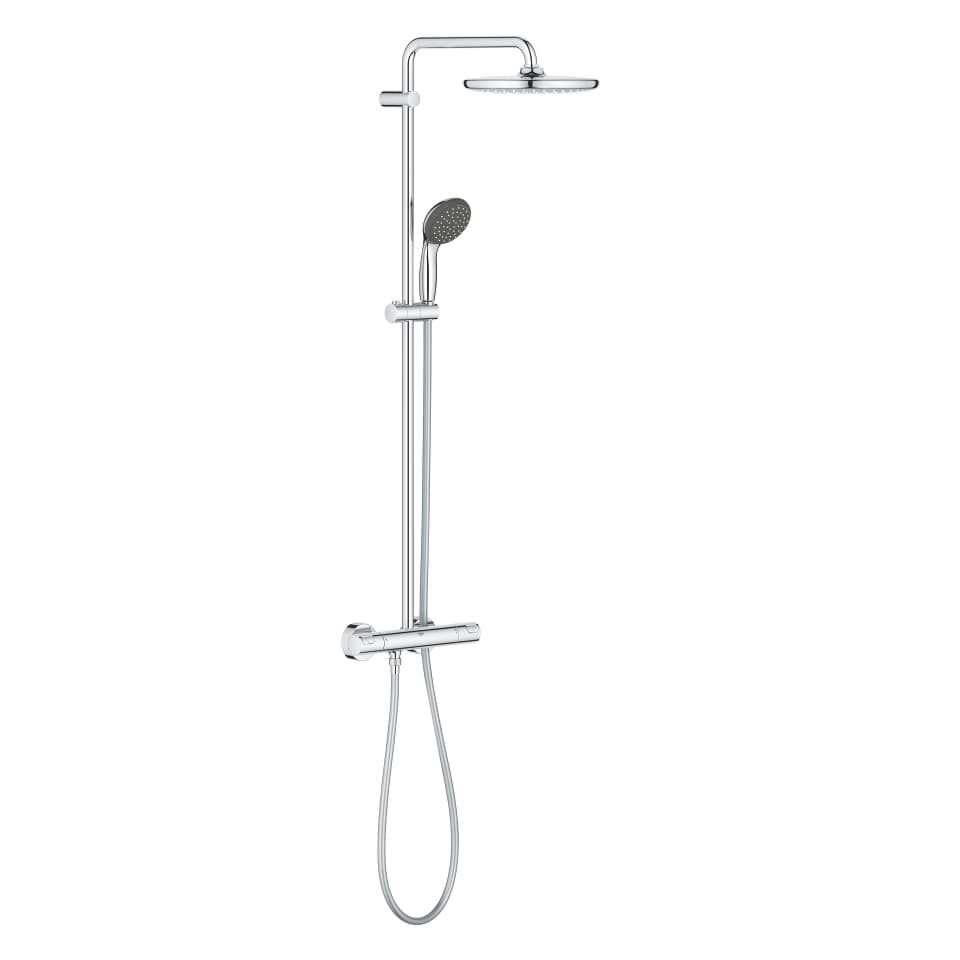 GROHE Vitalio Start System 250 Duschsystem mit Thermostatbatterie für die Wandmontage #26816000 - chrom