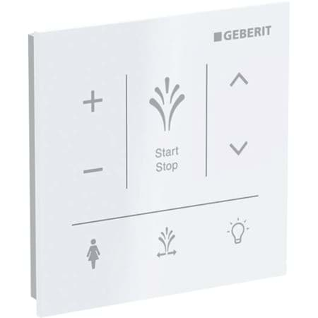 Bild von GEBERIT Wandbedienpanel für Geberit AquaClean Sela #147.041.SI.1 - weiß / Glas