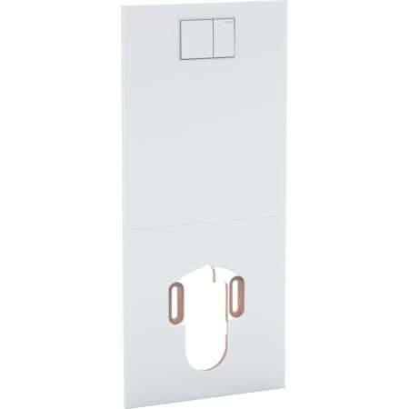 GEBERIT AquaClean komple WC sistemi için tasarım plakası beyaz-alpin #115.329.11.1 resmi