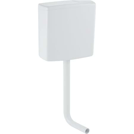 Picture of GEBERIT AP140 wall-mounted cistern flush-stop flush, water connection rear centre #140.005.11.1 - white-alpine