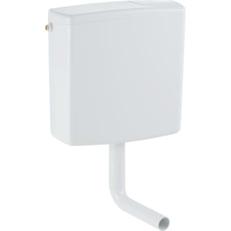 Picture of GEBERIT AP140 wall-mounted cistern flush-stop flush, water connection at side or centre back #140.000.04.1 - moss green