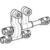 Bild von GEBERIT FlowFit set of connector T-pieces for inlet and return flow, with union connector for Euro cone 619.441.22.2