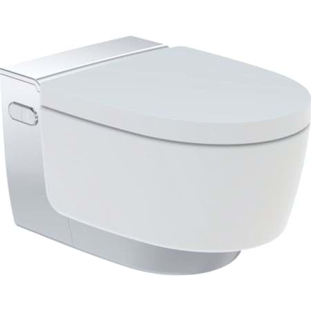 Picture of GEBERIT AquaClean Mera Comfort WC complete solution, wall-hung WC WC ceramic appliance: white / KeraTect Design cover: white #146.210.11.1