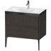 Bild von DURAVIT Furniture washbasin c-bonded with vanity floor standing #XV4710 E/N/O Design by sieger design XV4710EB269P