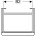 Bild von 500.350.00.1 Geberit Smyle Square cabinet for handrinse basin, with one door