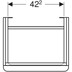 Bild von 500.364.JL.1 Geberit Smyle Square cabinet for handrinse basin, with one door