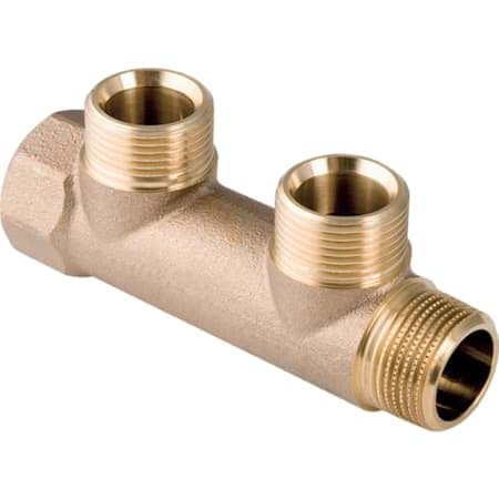 Picture of GEBERIT manifold with threaded connection and connection nipple for manifold, for Euro cone #602.423.00.1