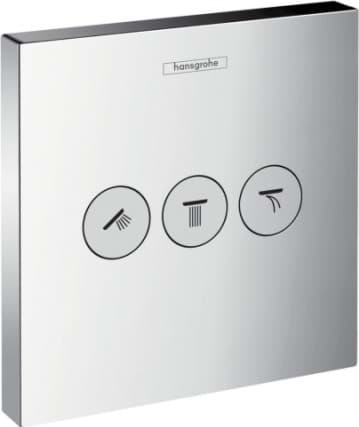 HANSGROHE ShowerSelect Valf ankastre montaj, 3 çıkış için #15764000 - Krom resmi