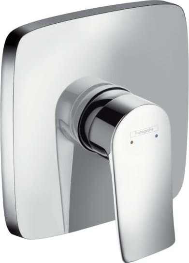 HANSGROHE Metris Tek kollu duş bataryası ankastre montaj #31456000 - Krom resmi