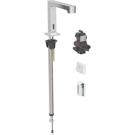 Picture of GEBERIT Brenta washbasin tap, deck-mounted, generator operation, for concealed function box black matt / easy-to-clean coated #116.195.14.1