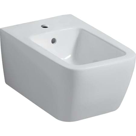 Picture of GEBERIT iCon Square wall-mounted bidet closed shape #231910600 - white / KeraTect