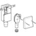 Bild von GEBERIT Set UP-Geruchsverschluss für Geräte, mit einem Anschluss, Wandeinbaukasten und Abdeckplatte #152.232.00.1