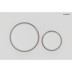 Bild von GEBERIT Sigma20 Betätigungsplatte für 2-Mengen-Spülung #115.882.01.1 - Platte und Tasten: weiß matt lackiert, easy-to-clean-beschichtet Designringe: weiß