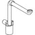 Bild von GEBERIT Tauchrohrgeruchsverschluss für Waschbecken, Raumsparmodell, Abgang horizontal #151.116.11.1 - weiß-alpin
