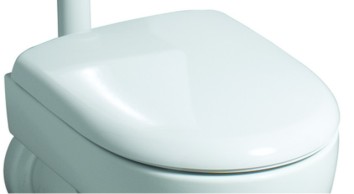 Picture of GEBERIT Renova WC seat, bottom mounting #573010000 - white / glossy