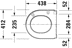 Bild von DURAVIT WC-Sitz 006779 Design by Philippe Starck #0067790000 - Farbe 00, Weiß Hochglanz, Farbe Scharnier: Edelstahl, Verlängert, Überlappend 431 x 442 mm