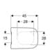 Bild von GEBERIT Smyle Square WC-Sitz schmales Design, Sandwichform #500.688.01.1 - weiß / glänzend
