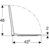 Bild von GEBERIT Smyle Square WC-Sitz schmales Design #500.237.01.1 - weiß / glänzend