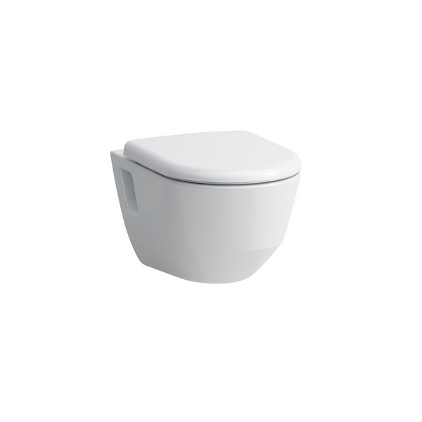 LAUFEN PRO Wall-hung WC, rimless, washdown, with recesses 530 x 360 x 340 mm #H8209640000001 - 000 - White resmi