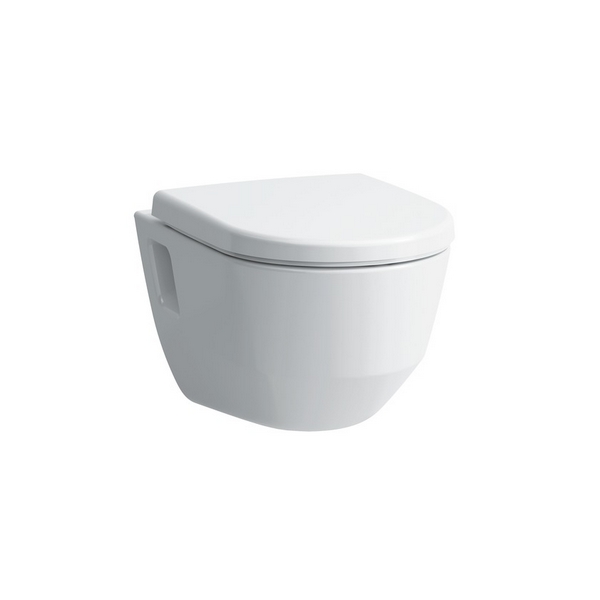 Зображення з  LAUFEN PRO Wall-hung WC 'rimless', washdown, with niches, without flushing rim 530 x 360 x 340 mm _ 400 - White LCC (LAUFEN Clean Coat) #H8209644000001 - 400 - White LCC (LAUFEN Clean Coat)