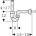 Bild von GEBERIT Rohrbogenveruchsverschluss für Waschbecken und Bidet, Abgang horizontal #151.100.11.1 - weiß-alpin