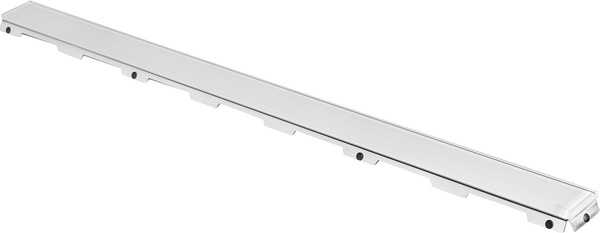 Зображення з  TECE TECEdrainline білий, скляна панель для душового каналу,пряма,800 мм, пол. нерж. сталь 600891