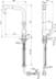 Bild von IDEAL STANDARD Ceralook Küchenarmatur Niederdruck hoher Auslauf mit 1-Funktionsbrause, Ausladung 207mm #BC177AA - Chrom