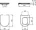 Bild von IDEAL STANDARD Blend Curve WC-Sitz mit Softclosing, Sandwich #T5208V1 - Seidenweiß