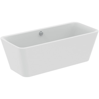 Picture of IDEAL STANDARD Tonic II 180 x 80cm freestanding double ended bath with combined waste and filler matt white #K8726V1 - White Silk