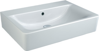 IDEAL STANDARD Connect washbasin 650x460mm, without tap hole, with overflow hole (round) #E810401 - White (Alpine) resmi