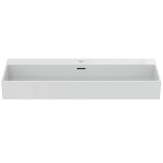Зображення з  IDEAL STANDARD Extra washbasin 1000x450mm, with 1 tap hole, with overflow hole (slotted) #T3730MA - White (Alpine) with Ideal Plus
