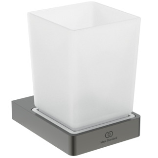 Picture of IDEAL STANDARD Conca Tumbler, square, magnetic grey #T4504A5 - Magnetic Grey