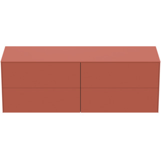 Зображення з  IDEAL STANDARD Conca 160cm wall hung washbasin unit with 4 drawers, no cutout, matt sunset #T4325Y3 - Matt Sunset