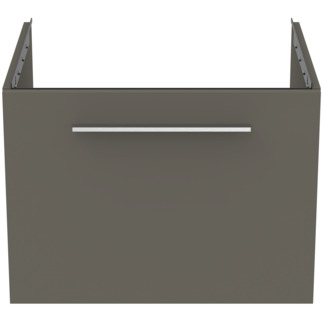 IDEAL STANDARD i.life B 60cm Wall Hung Vanity Unit with 1 drawer #T5269NG - Matt Quartz Grey resmi