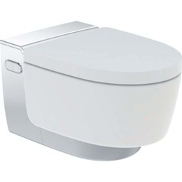 Bild von GEBERIT AquaClean Mera Classic WC-Komplettanlage Wand-WC #146.200.11.1 - WC-Keramik: weiß / KeraTect Designabdeckung: weiß