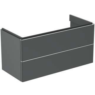 Зображення з  IDEAL STANDARD Adapto vanity unit 1010x450mm, with 2 push-open with soft-close pull-outs #T4297Y2 - anthracite matt