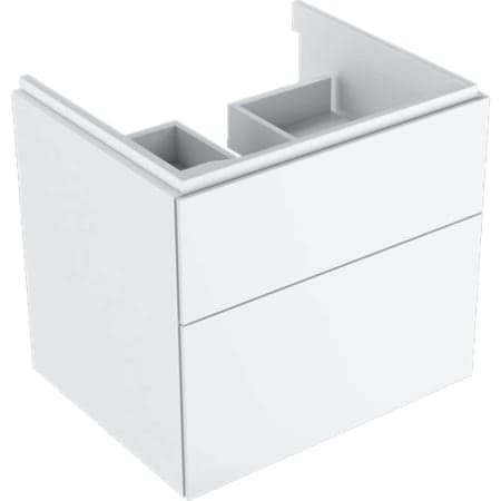 GEBERIT Xeno² lavabo için makyaj ünitesi, iki çekmeceli beyaz / lake parlak #500.509.01.1 resmi