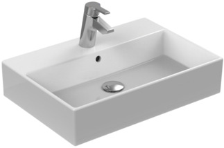 IDEAL STANDARD Strada 50cm Vessel Countertop (Glazed back) basin - one taphole #K081601 - White resmi