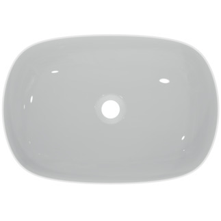IDEAL STANDARD Linda X 55cm vessel washbasin oval without overflow, white #T440201 - White resmi