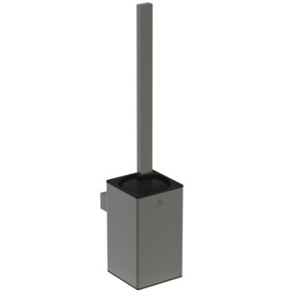 εικόνα του IDEAL STANDARD Conca Toilet brush and holder, square, magnetic grey #T4494A5 - Magnetic Grey