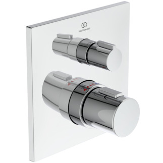 Picture of IDEAL STANDARD Ceratherm C100 built-in thermostatic 1 outlet shower mixer valve, chrome #A6956AA - Chrome