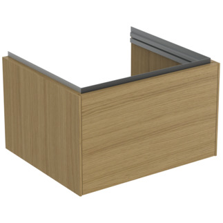 Picture of IDEAL STANDARD Conca 60cm wall hung vanity unit with 1 drawer, light oak #T4577Y6 - Light Oak