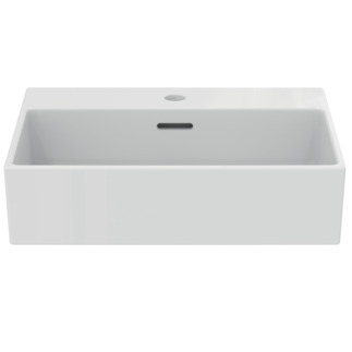 Зображення з  IDEAL STANDARD Extra countertop washbasin 500x400mm, with 1 tap hole, with overflow hole (slotted) _ White (Alpine) with Ideal Plus #T3741MA - White (Alpine) with Ideal Plus