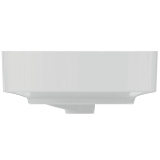 Зображення з  IDEAL STANDARD Linda-X countertop washbasin 450x380mm, without tap hole, with overflow hole (slotted) _ White (Alpine) with Ideal Plus #T4399MA - White (Alpine) with Ideal Plus