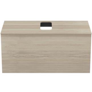 Picture of IDEAL STANDARD Adapto vanity unit 1050x505mm, with 2 push-pull pull-outs, with washbasin top #U8597FF - light pine decor