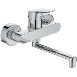 εικόνα του IDEAL STANDARD Ceraflex exposed wall-mounted washbasin tap, 160 mm projection #B1717AA - chrome