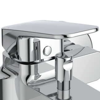 Picture of IDEAL STANDARD Ceraplan surface-mounted bath mixer, 115-120mm projection #BD258AA - chrome