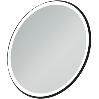 IDEAL STANDARD Conca 90cm round mirror, black metal frame #T4133BH - Mirrored resmi